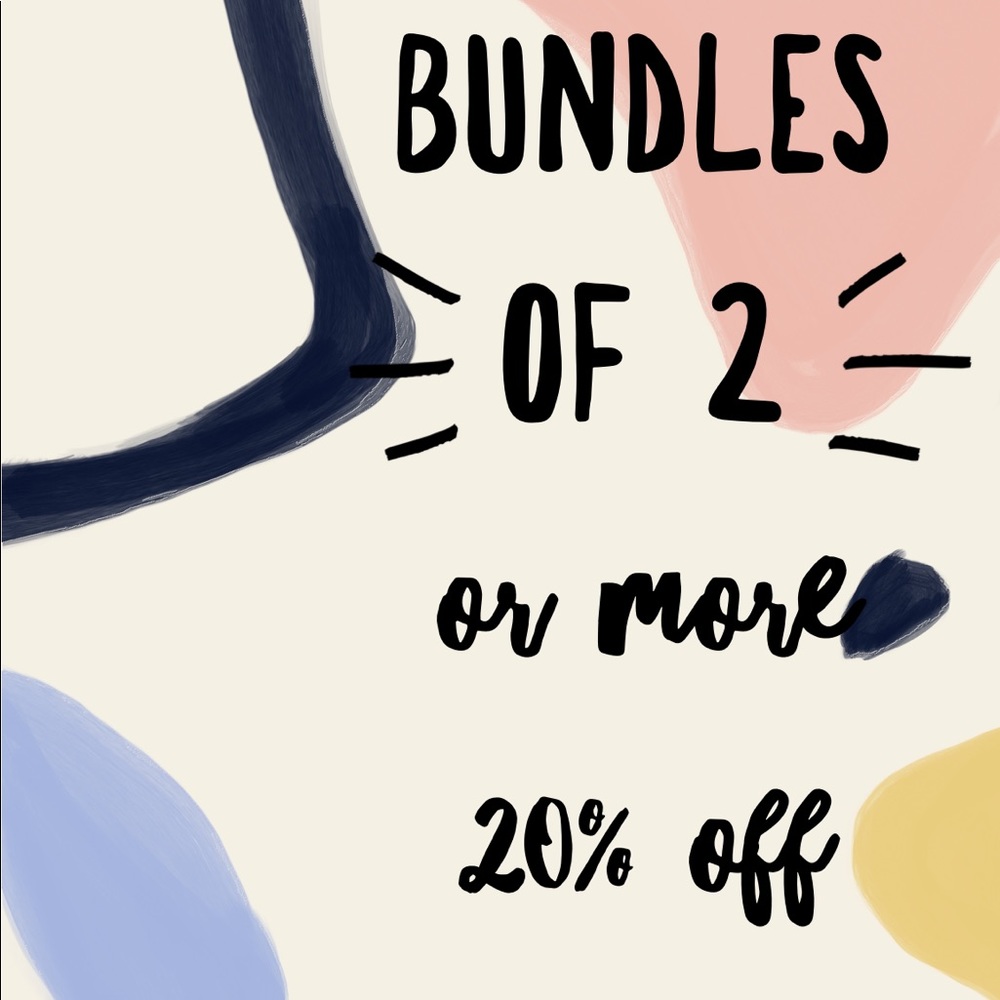 BUNDLE 20% off!! AND FREE SHIPPING!!